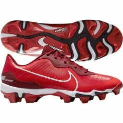 Nike Men’s Alpha Huarache Keystone Low Molded Baseball Cleats Red