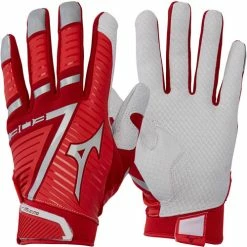 Mizuno B-303 Adult Baseball Batting Gloves Red Size S Pair