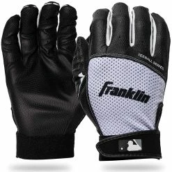 Franklin Teeball Flex Series Baseball Batting Glove White/Black Pair
