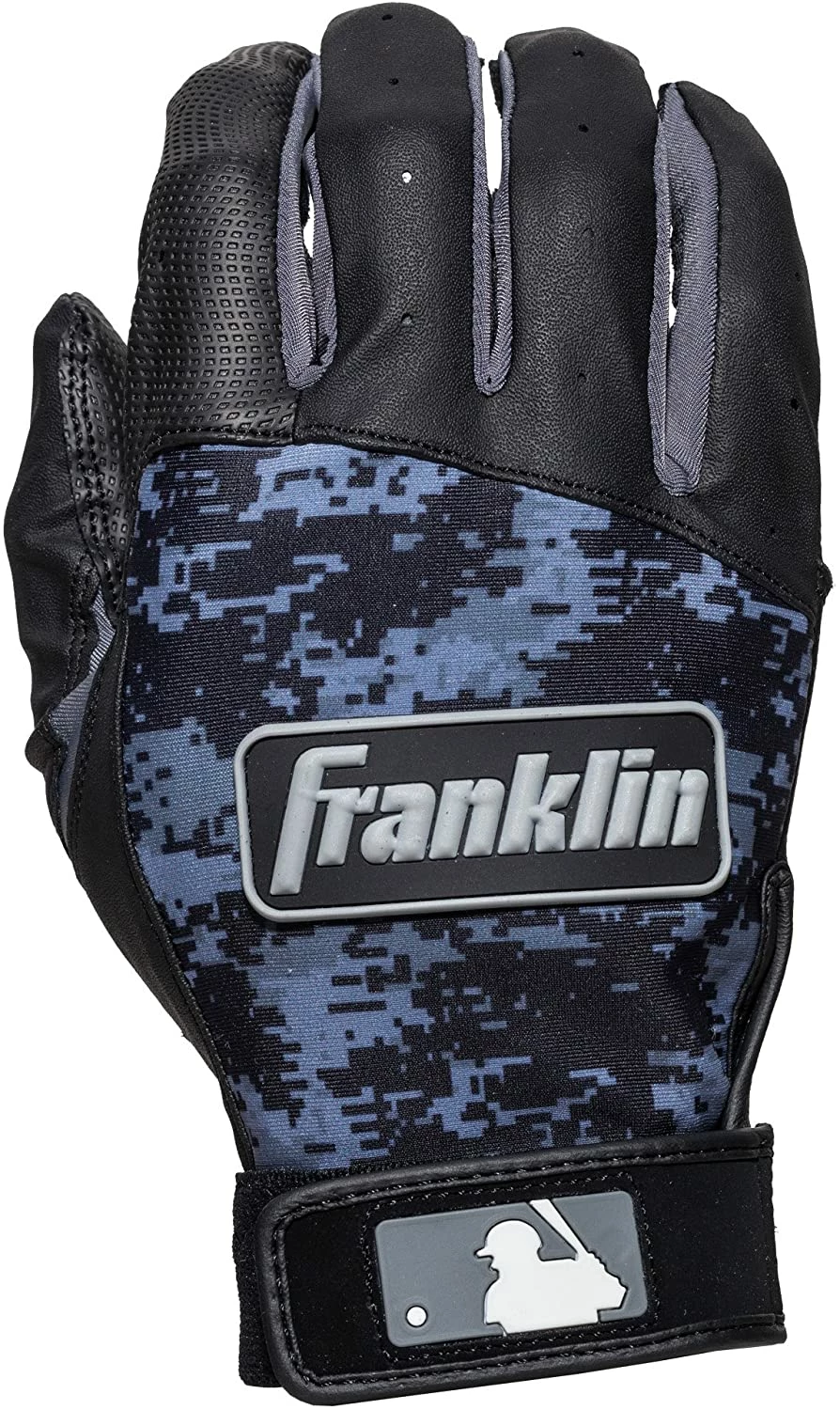 Franklin Digitek Batting Gloves Adult Pair Black Black - Image 2