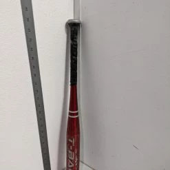 Worth T-Ball Baseball Bat Size 24 In 17 Oz Red/White Used