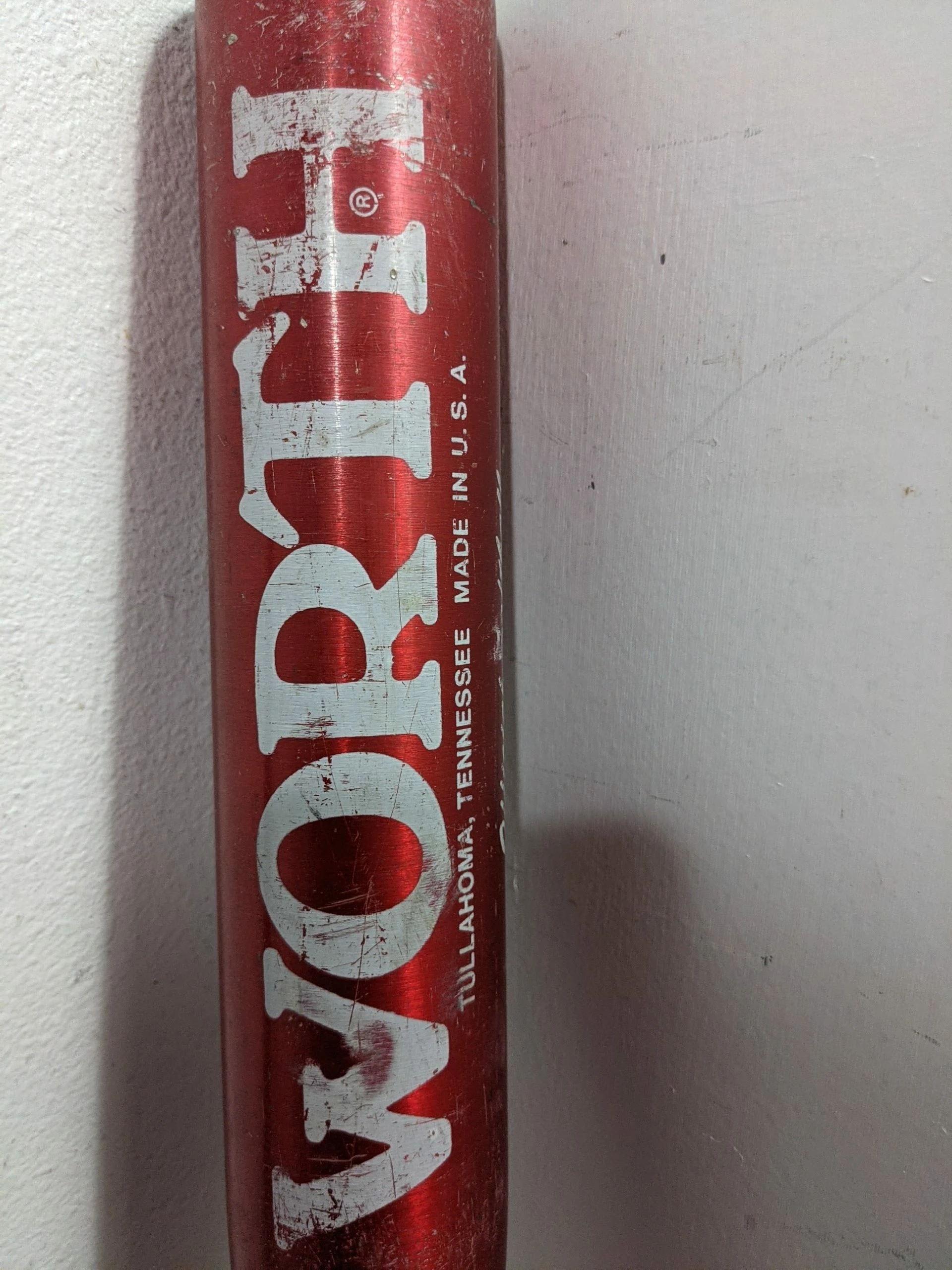 Worth Ball Buster Softball Bat Size 33 In 25oz Red Used Baseball - Image 3