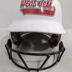 DeMarini West Jeff Baseball Batting Helmet Size Youth White Used Category Locally