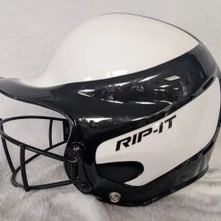 Rip-It Baseball/Softball SEI Certified NOCSAE Batting Helmet Size 6 In - 6 7/8 In (S/M) Color White Condition Used