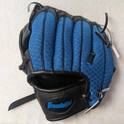 Franklin Mesh-Tek Baseball/Softball Right Hand (LHT) Mitt Size 9.5 In Color Blue Condition Used
