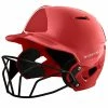 Evoshield XVT Batting Helmet W/ Softball Facemask Black