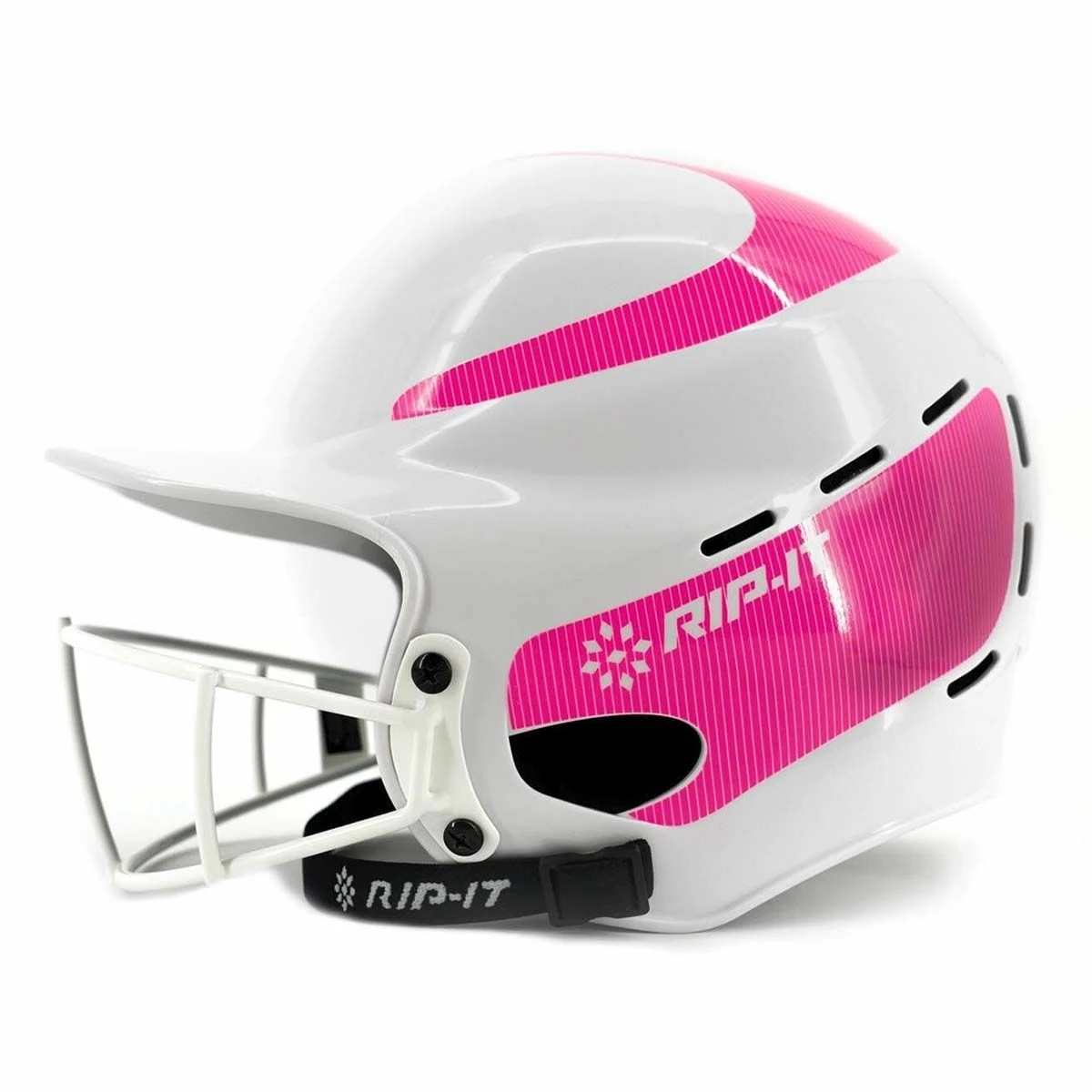 Rip-It Vision Classic Fastpitch Softball Batting Helmet White/Navy - Image 4