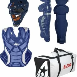 All-Star All Star CKW13.5PS Fastpitch Softball Catcher's Gear Kit, AGE 9-12 Black