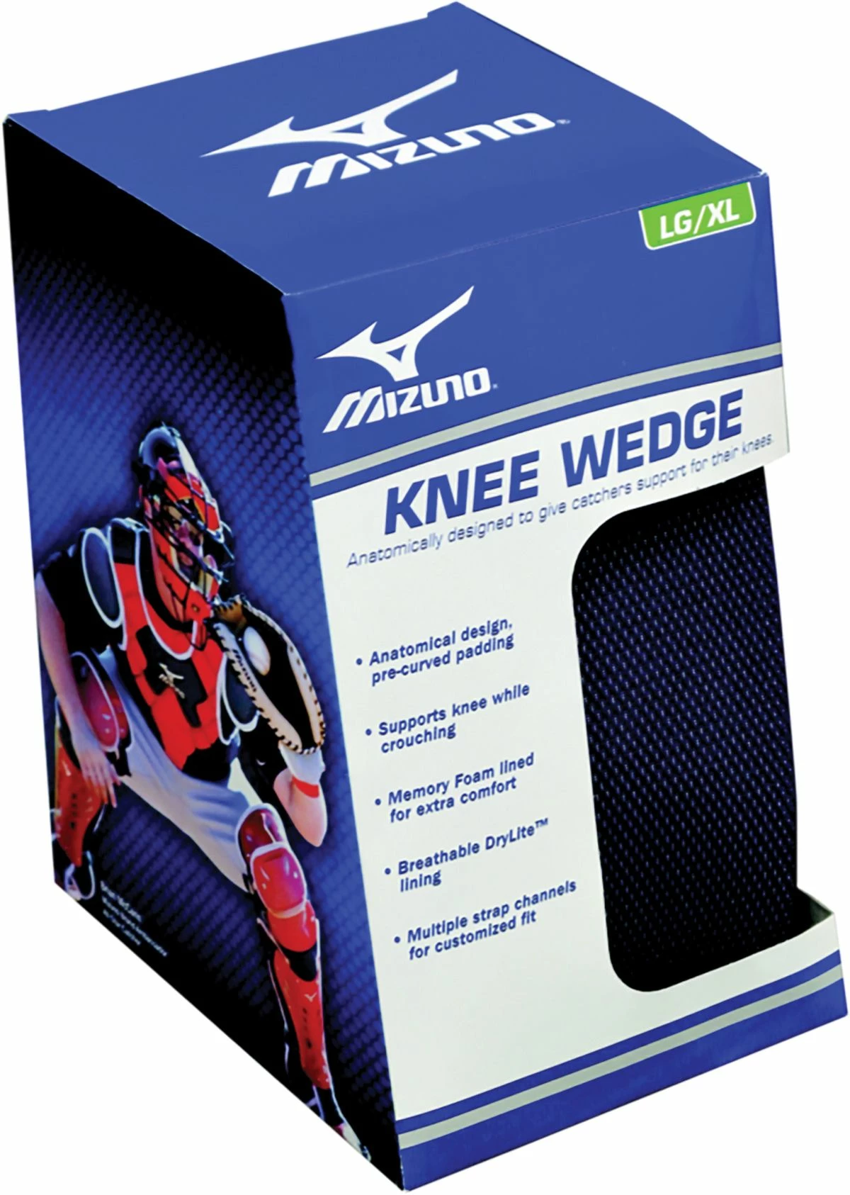 Mizuno LARGE Catcher's Knee Saver Wedge, 380188 Red - Image 2