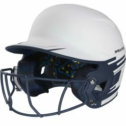 Rawlings Mach Ice Fastpitch Softball Batting Helmet W/ Faceguard Navy