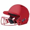 Champro HX Rise Fastpitch Matte Batting Helmet W/Faceguard Royal