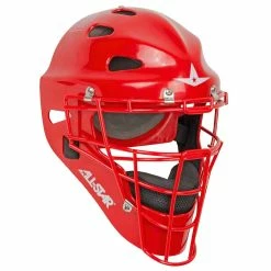 All-Star All Star MVP2310SP Catcher's Helmet, YOUTH Scarlet