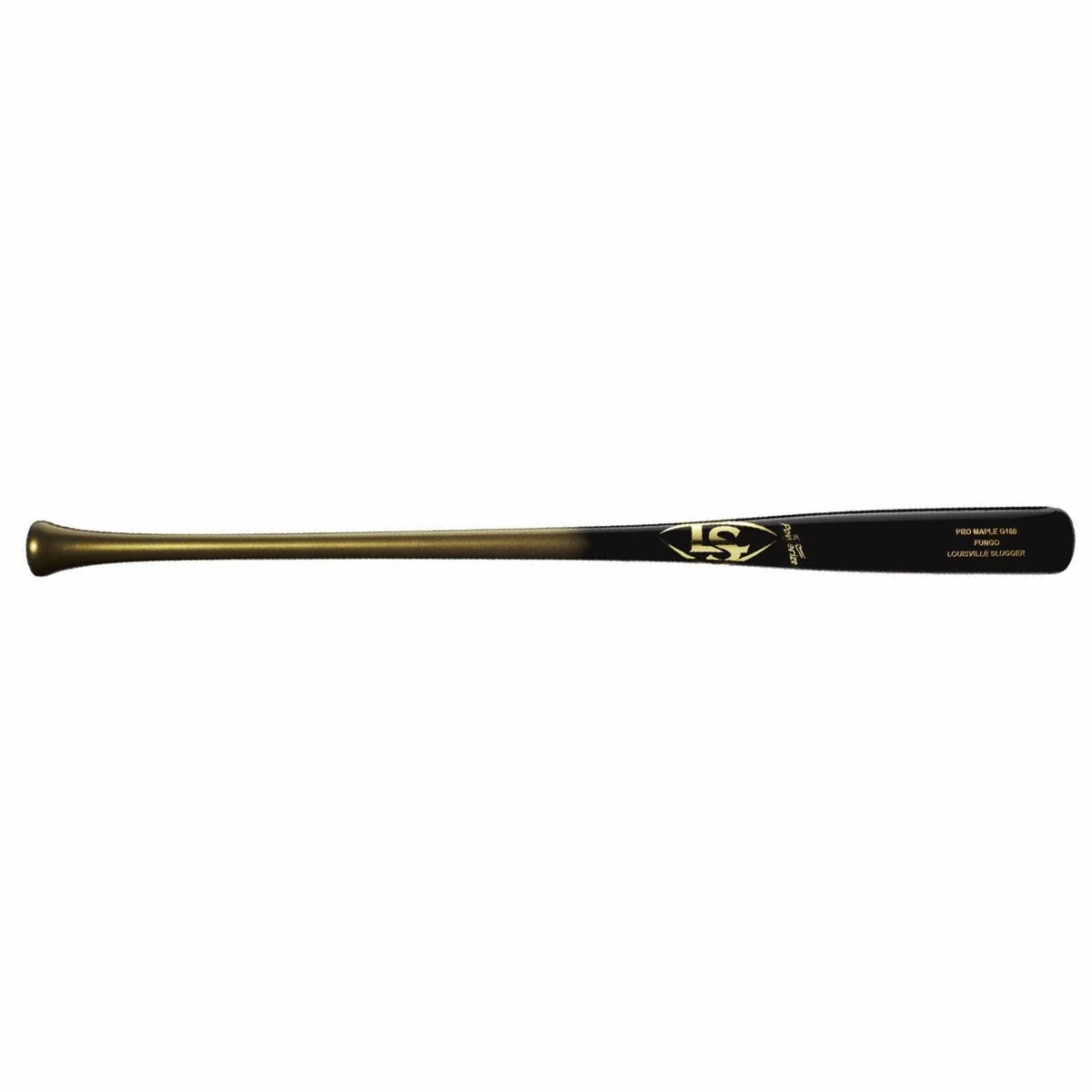 LOUISVILLE SLUGGER 2022 Louisville G160 Maple Fungo Bat Black/Gold - Image 3