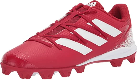 Adidas Boy’s Afterburner Baseball Shoes Red Size 13K - Image 2