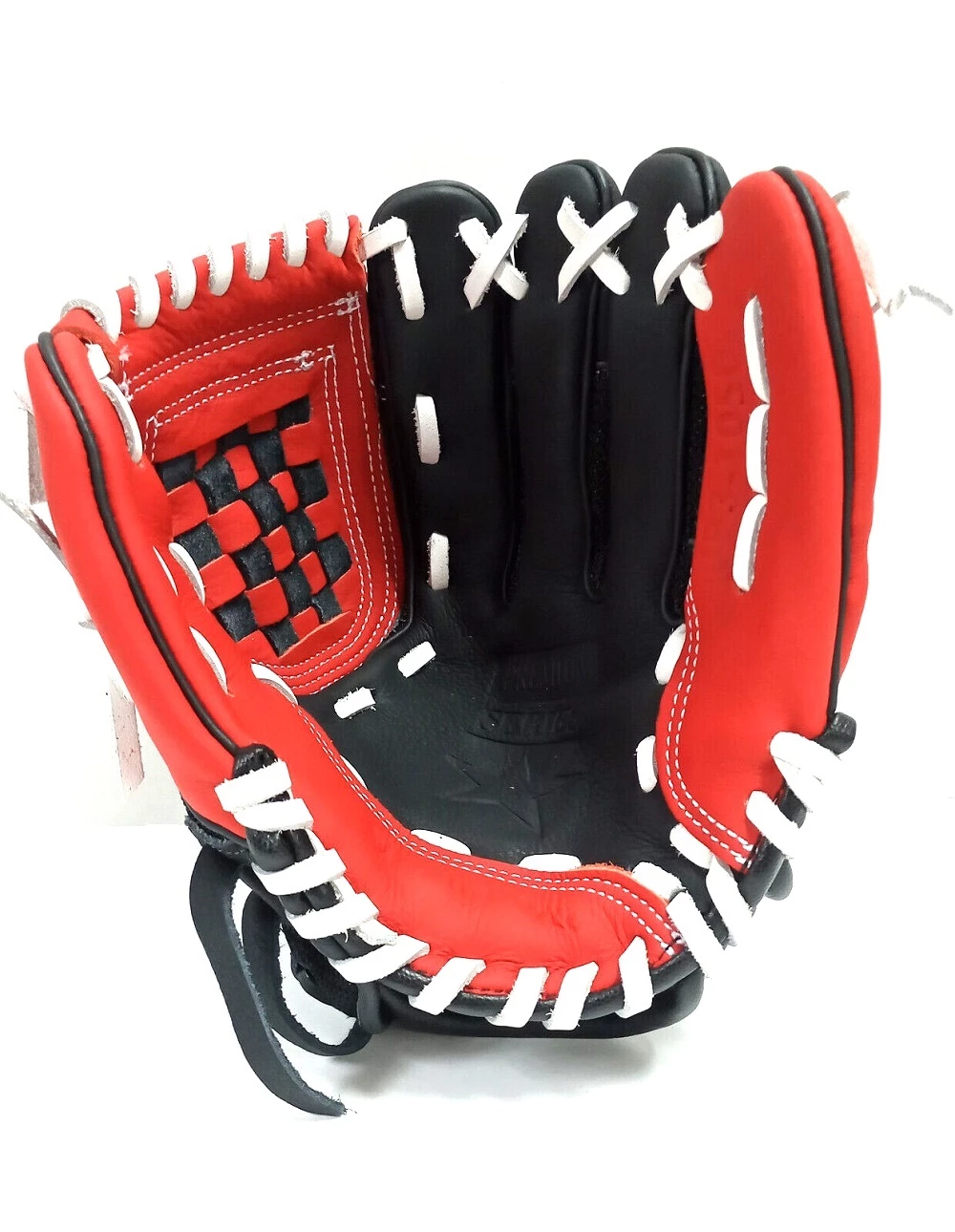 Tamanaco JP3 Youth Baseball Glove Mesh-Serie 10.5 Inches, Black/Red - Image 6