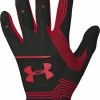 Under Armour Men's Clean Up 21 Batting Gloves Black And Red Size Large New